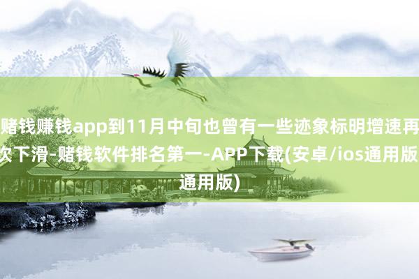 赌钱赚钱app到11月中旬也曾有一些迹象标明增速再次下滑-赌钱软件排名第一-APP下载(安卓/ios通用版)